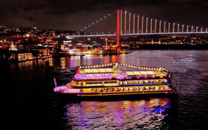 Istanbul Bosporus-middagscruise med tyrkisk aftenforestilling