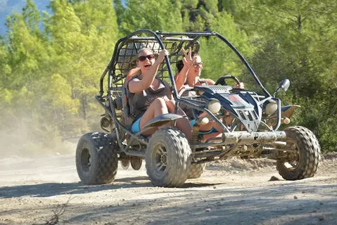Kombinationstur med flodrafting og buggy-safari med transport fra Antalya
