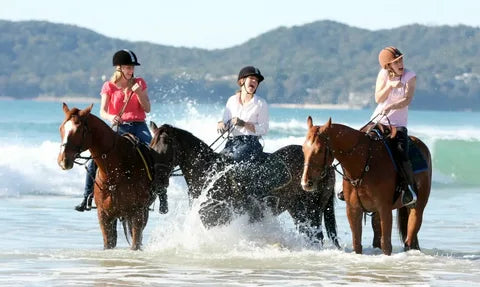 Girls enjoying horseback Riding in the Taurus Mountains