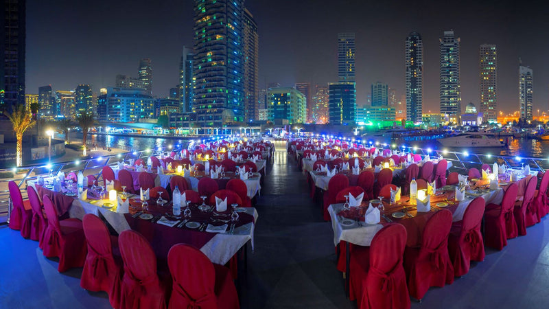 Dinner Buffet in Dubai Dhow Cruise