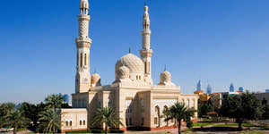 Jumeirah-moskeen i Dubai, De Forenede Arabiske Emirater.