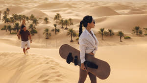 Sand boarding