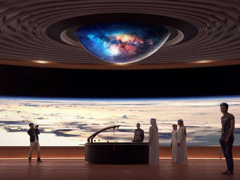 Blick ins Innere des Museum of the Future in Dubai