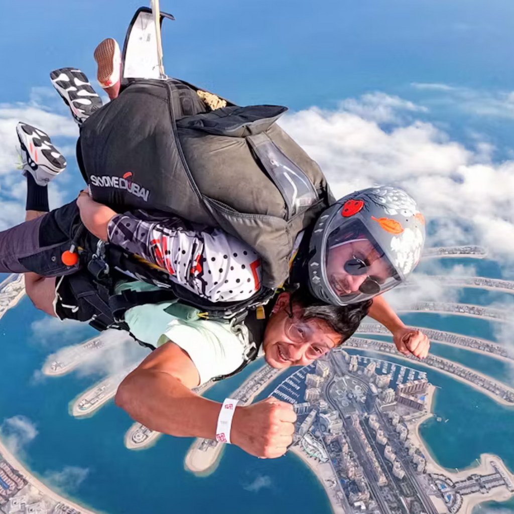 Tandem skydive over the iconic Palm Jumeirah in Dubai