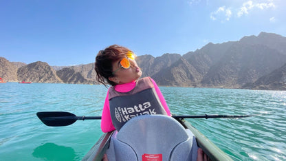 kayaking on the Hatta Dam in Dubai
