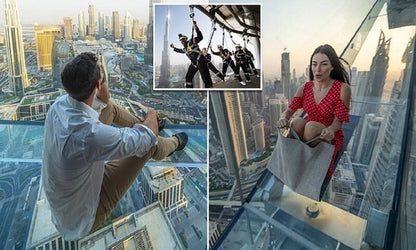 Прогулка по краю Dubai Sky Views и стеклянная горка