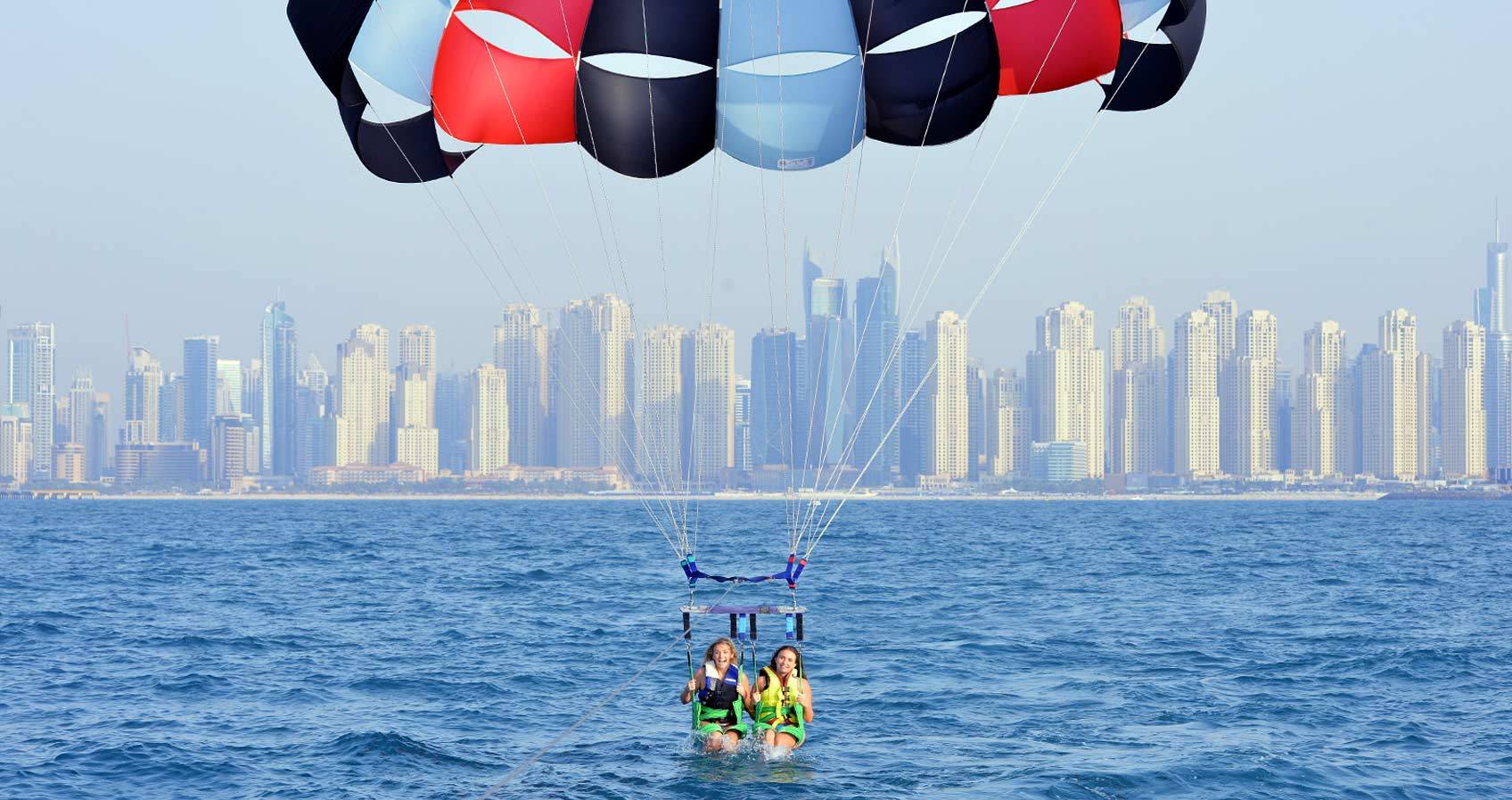 Girls Parasailing 