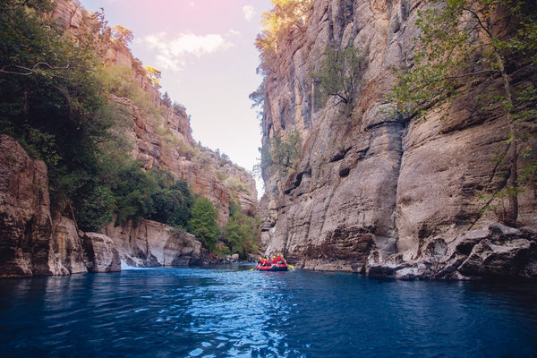 People kayaking in the river