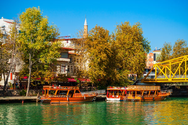 Boats in Manavgat River 