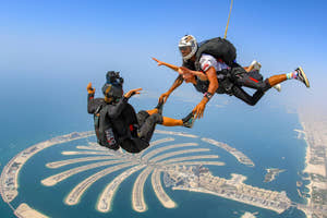 Tandem skydive over the iconic Palm Jumeirah in Dubai