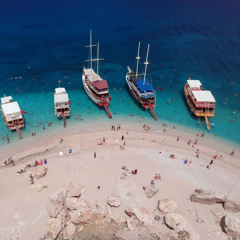 Suluada Boat Tour with BBQ Lunch & Transfer from Antalya