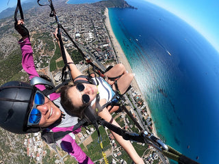 Girl Paragliding