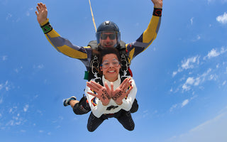 Couple Sky Diving