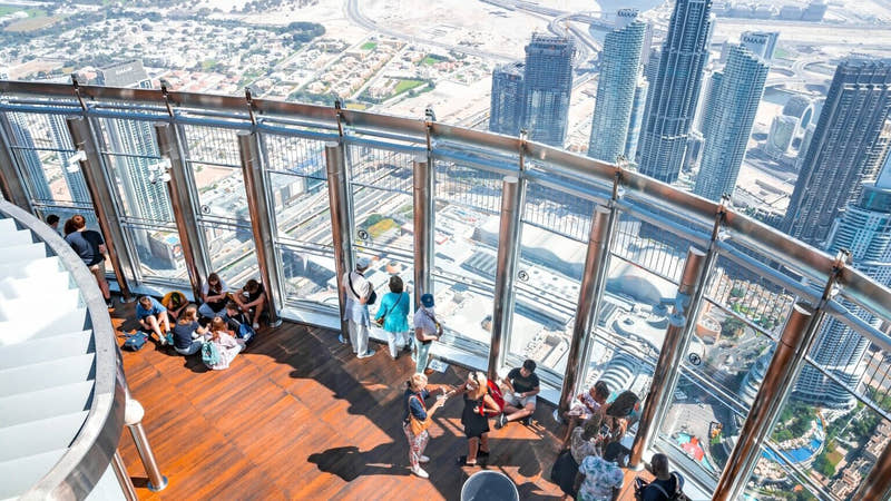 Udsigtsplatformen på Burj Khalifa