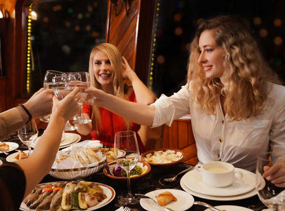 People having dinner