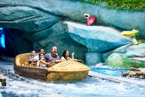 Family enjoying boat ride